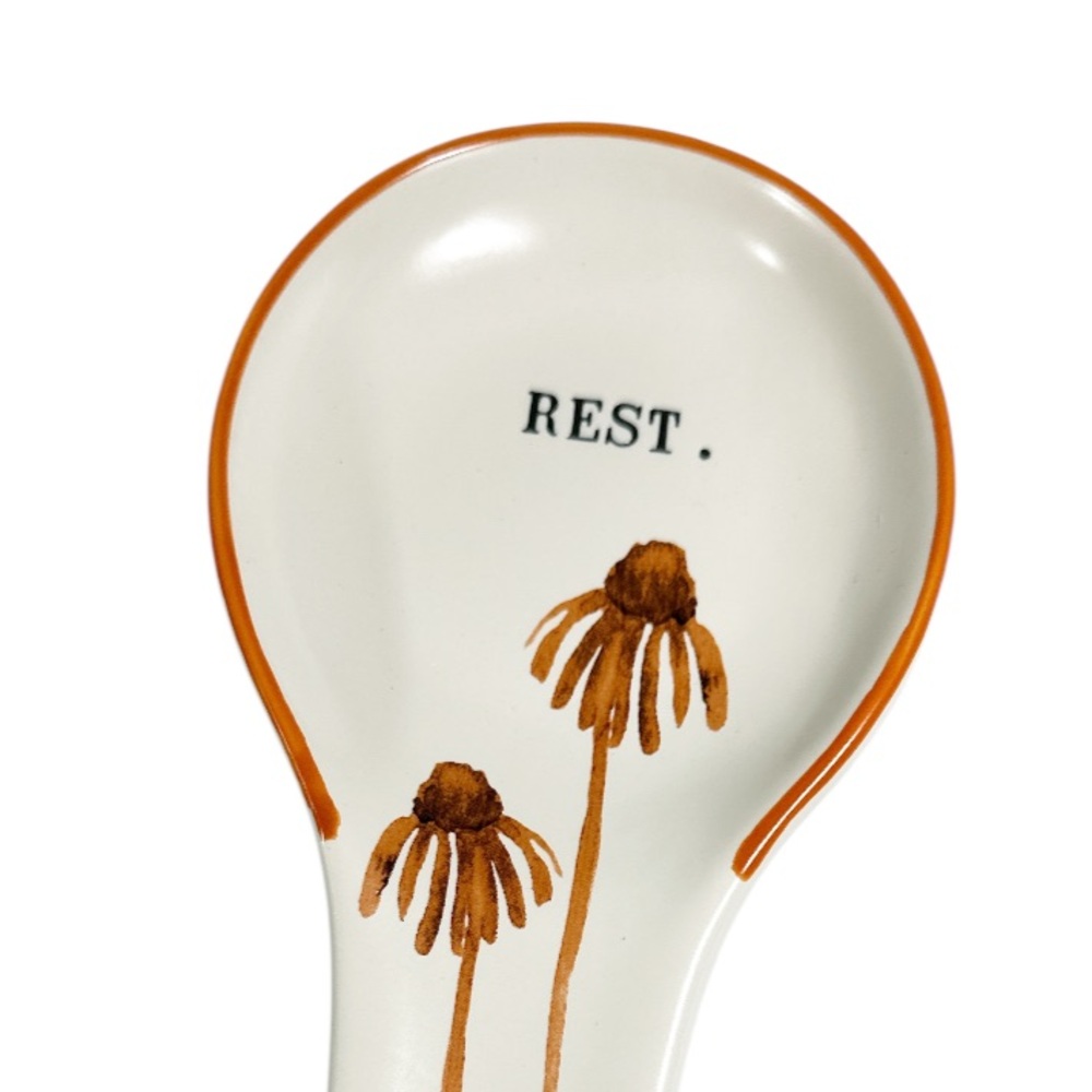 NEW Rae Dunn REST Fall Floral Design SPOON REST - Picture 2 of 4